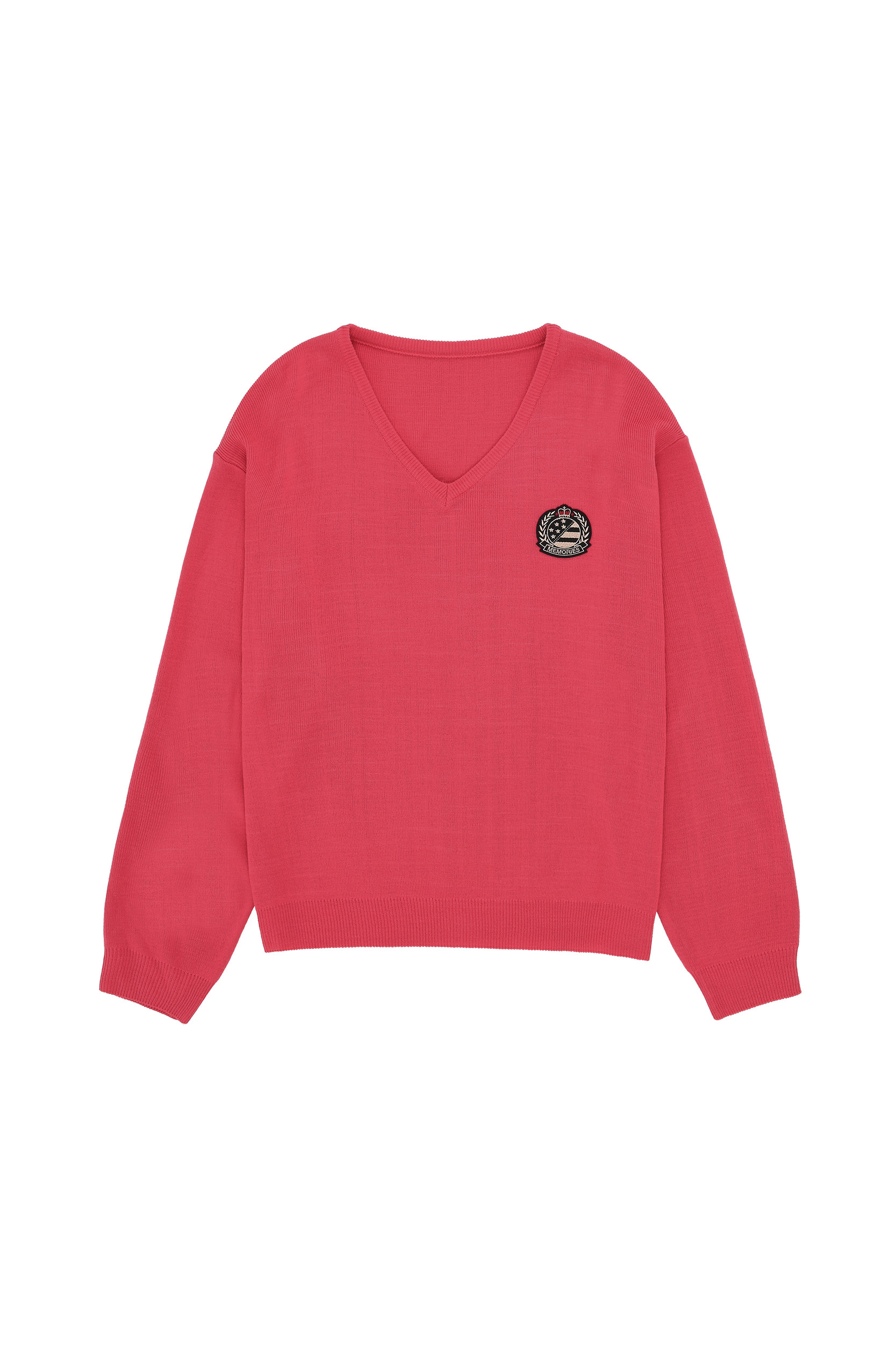 memories emblem knit(coral pink)
