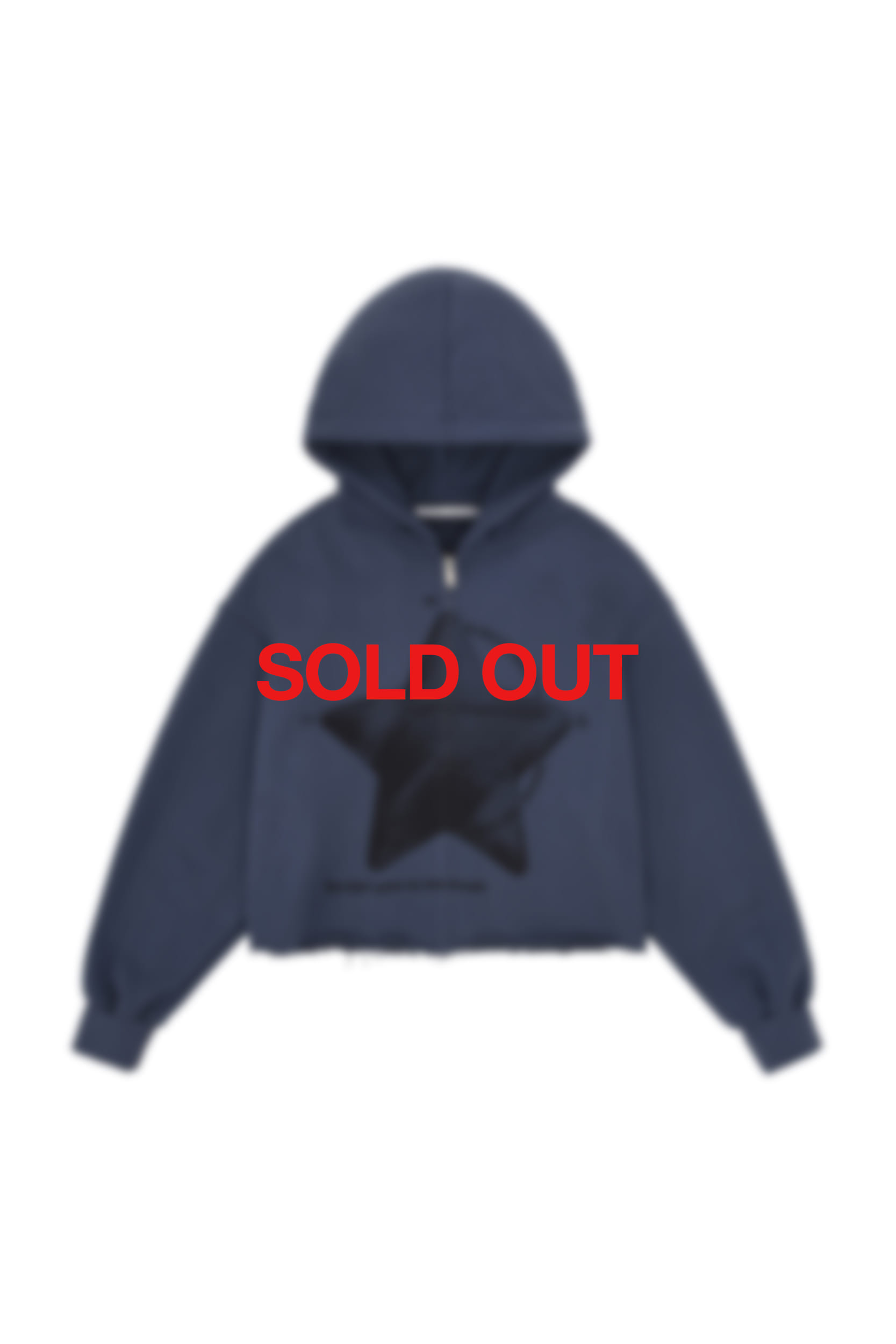 SEEING THE STARS HOOD ZIP-UP in midnight blue